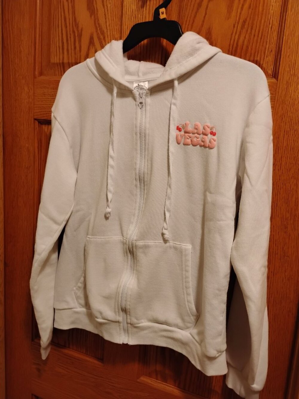 Welcome To Fabulous Las Vegas Zip Up Jacket with 3D Letters Size M
